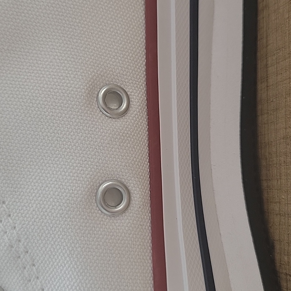 Converse White Sneakers with Blue Star Logo - Picture 9 of 13